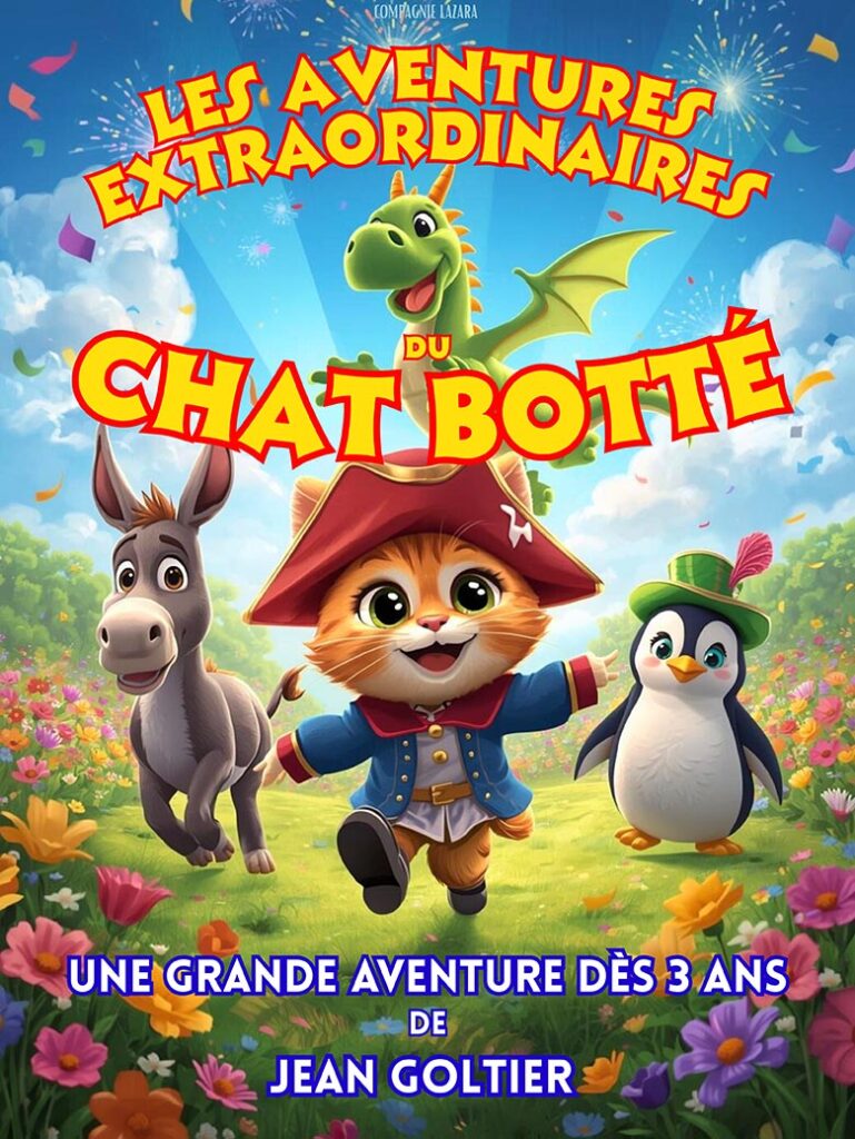 Affiche du spectacle Les aventures extraordinaires du Chat Botté à la Comédie du Finistère